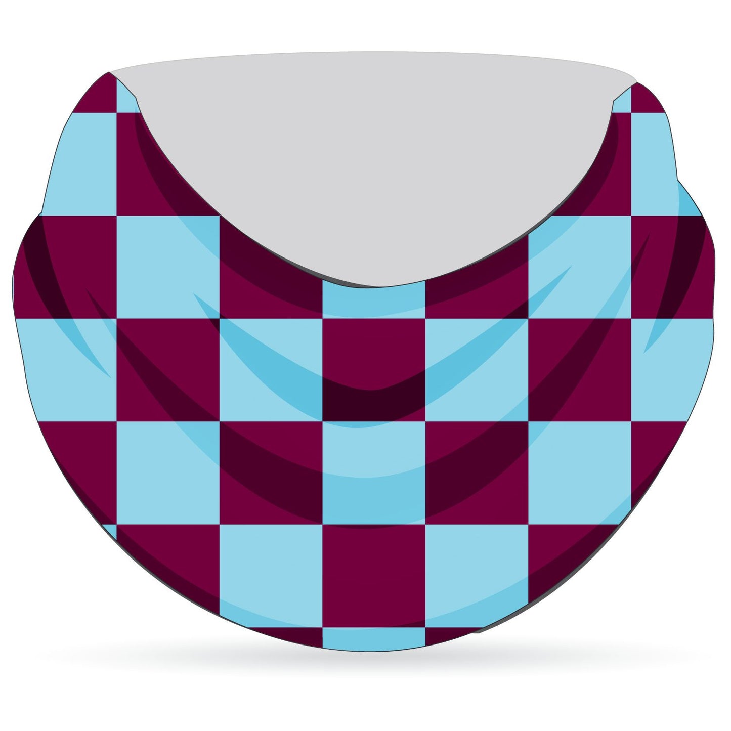 Stitch Rowing Snood Checks Sky Claret