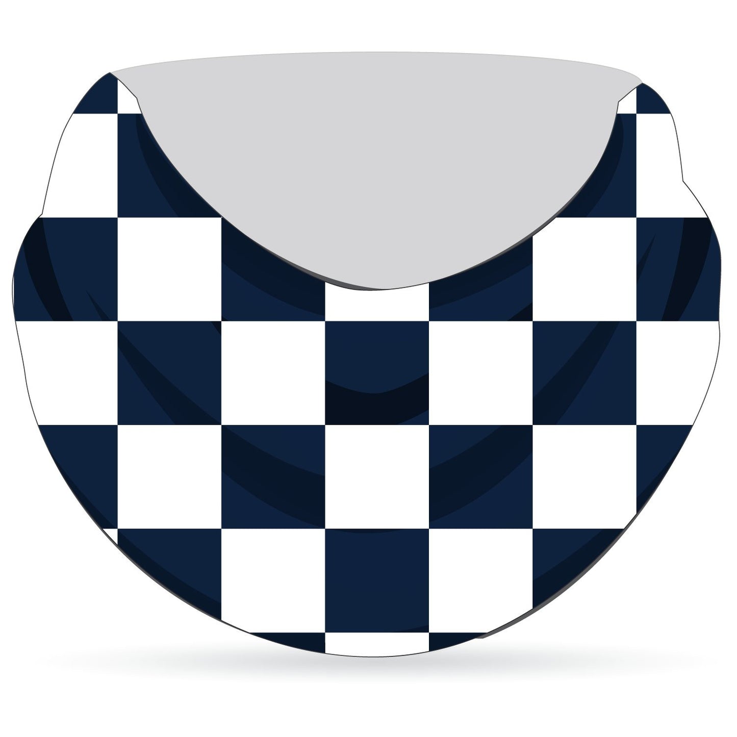 Stitch Rowing Snood Checks White Navy