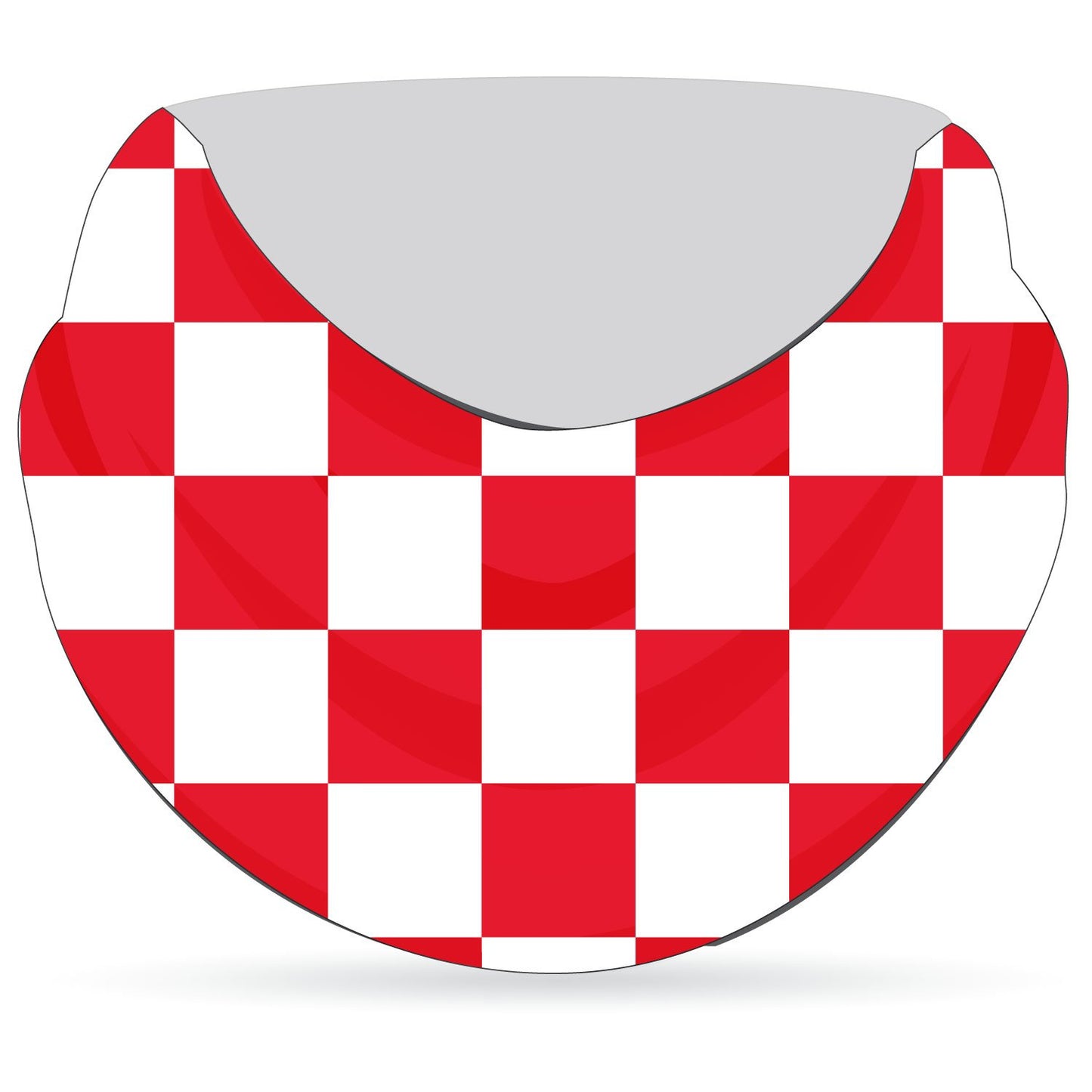 Stitch Rowing Snood Checks White Red