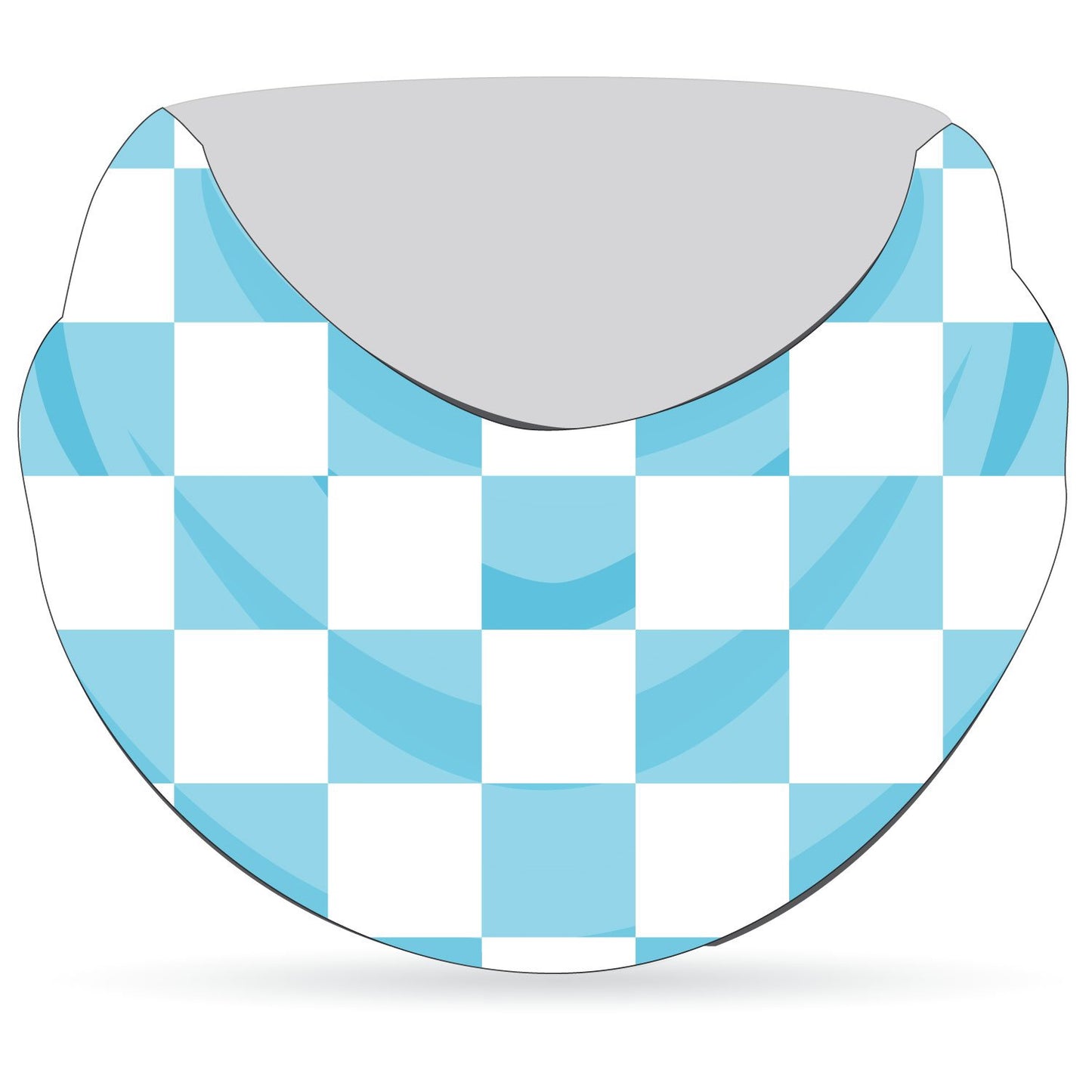 Stitch Rowing Snood Checks White Sky