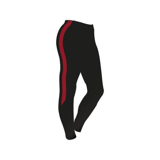 SUABC Black/Maroon Flash Leggings