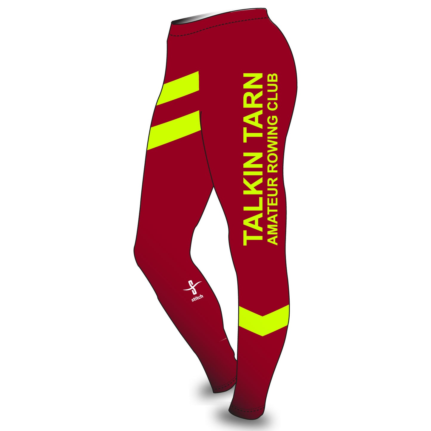 Talkin Tarn ARC Maroon Fluorescent Chevron Leggings