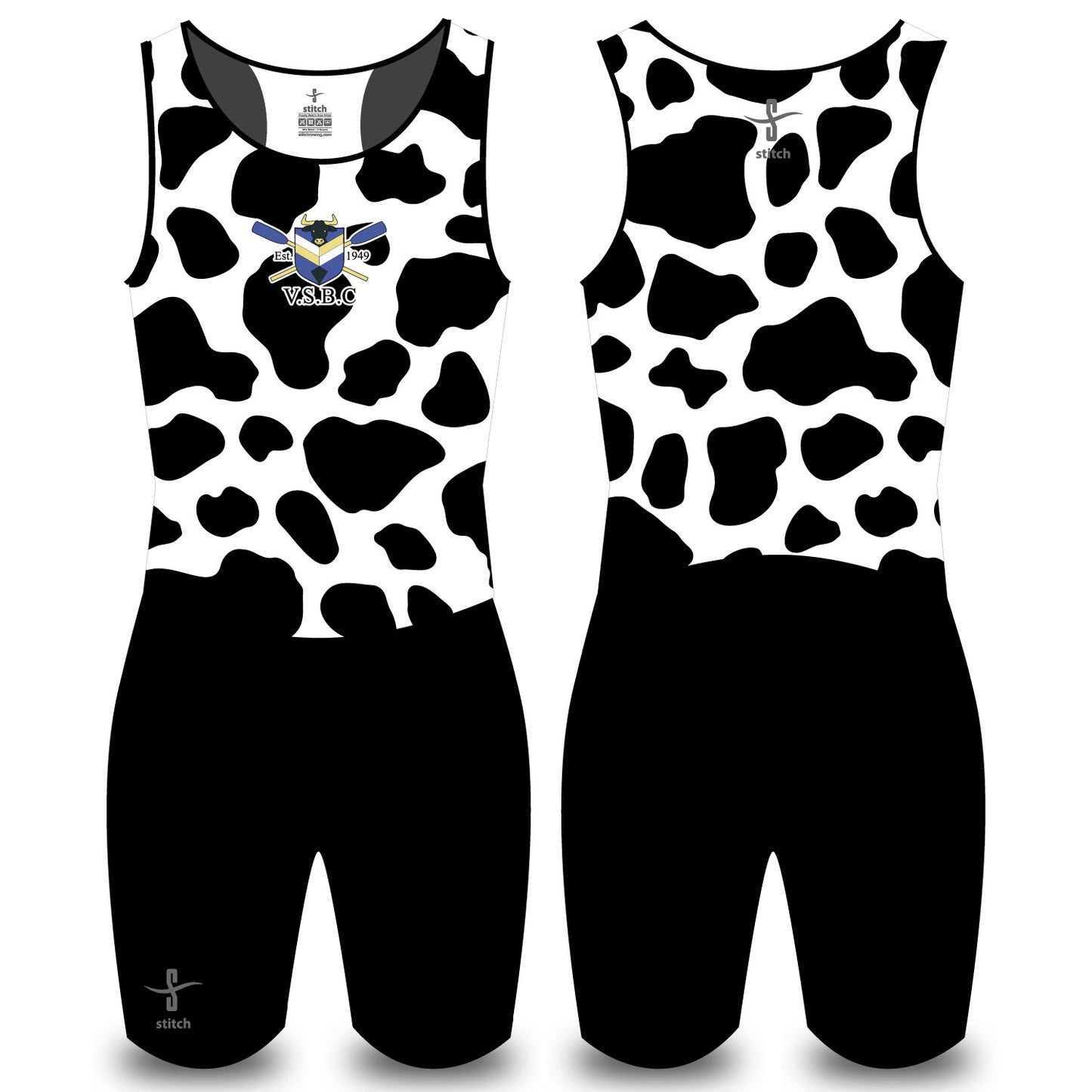 Vet School Boat Club AIO Cow Print Body