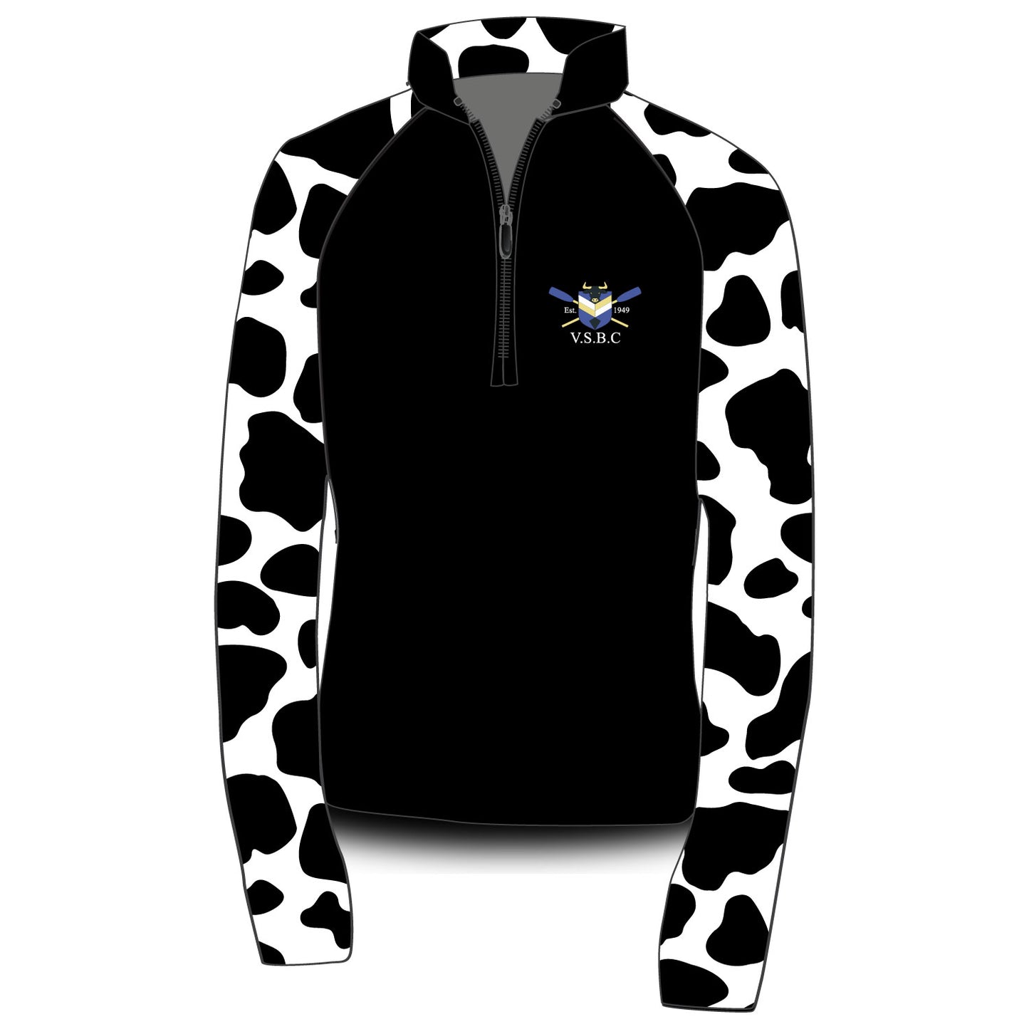 Vet School Boat Club Sublimated Fleece Cow Print Sleeves