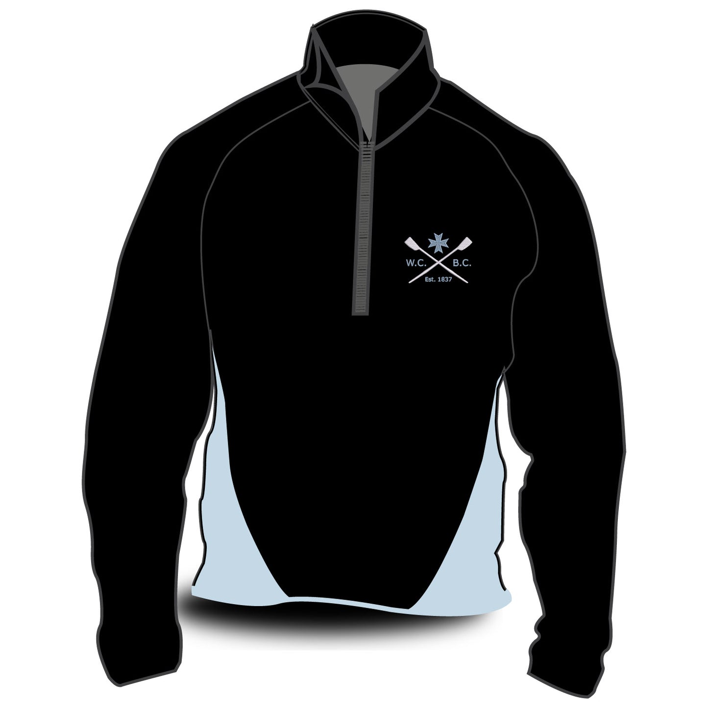 Wadham College Boat Club Contrast Side Panel Hardshell Splash Jacket