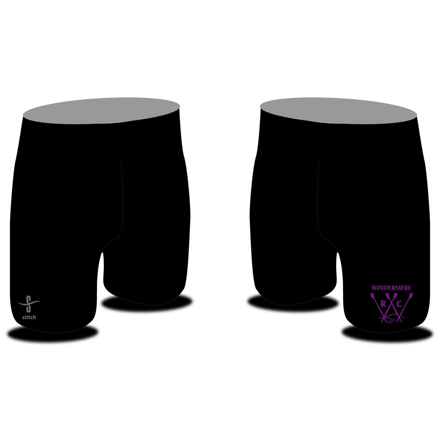 Windermere RC Rowing Shorts Plain Black