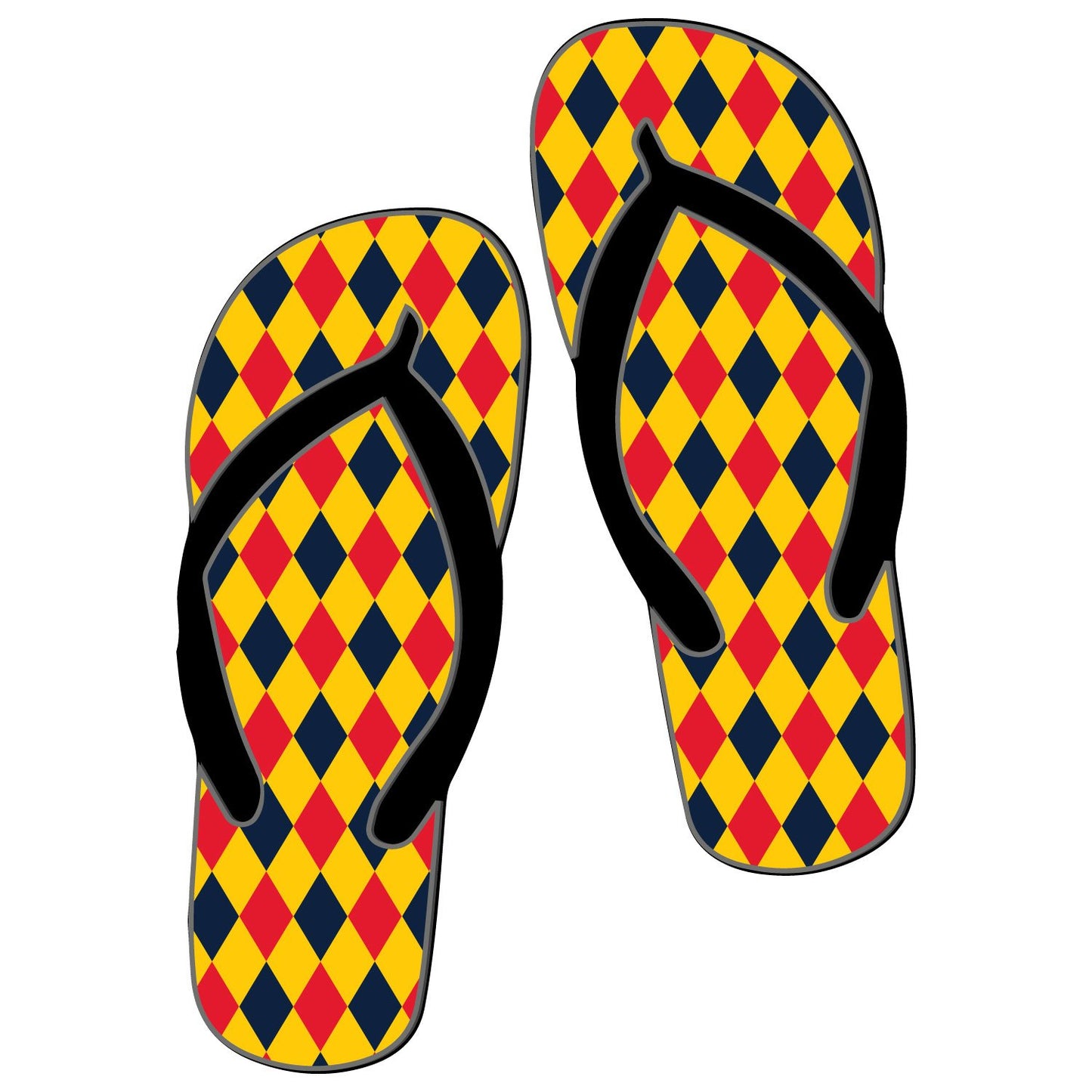 Wolfson College Oxford Diamond Flip Flops