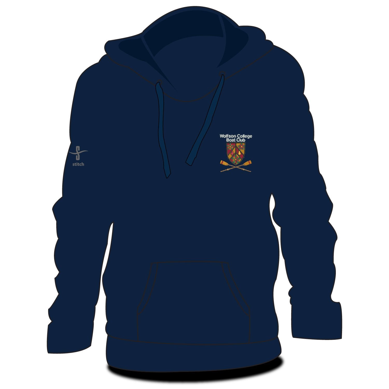 Wolfson Oxford Hoodie – Stitch Rowing - Main Image