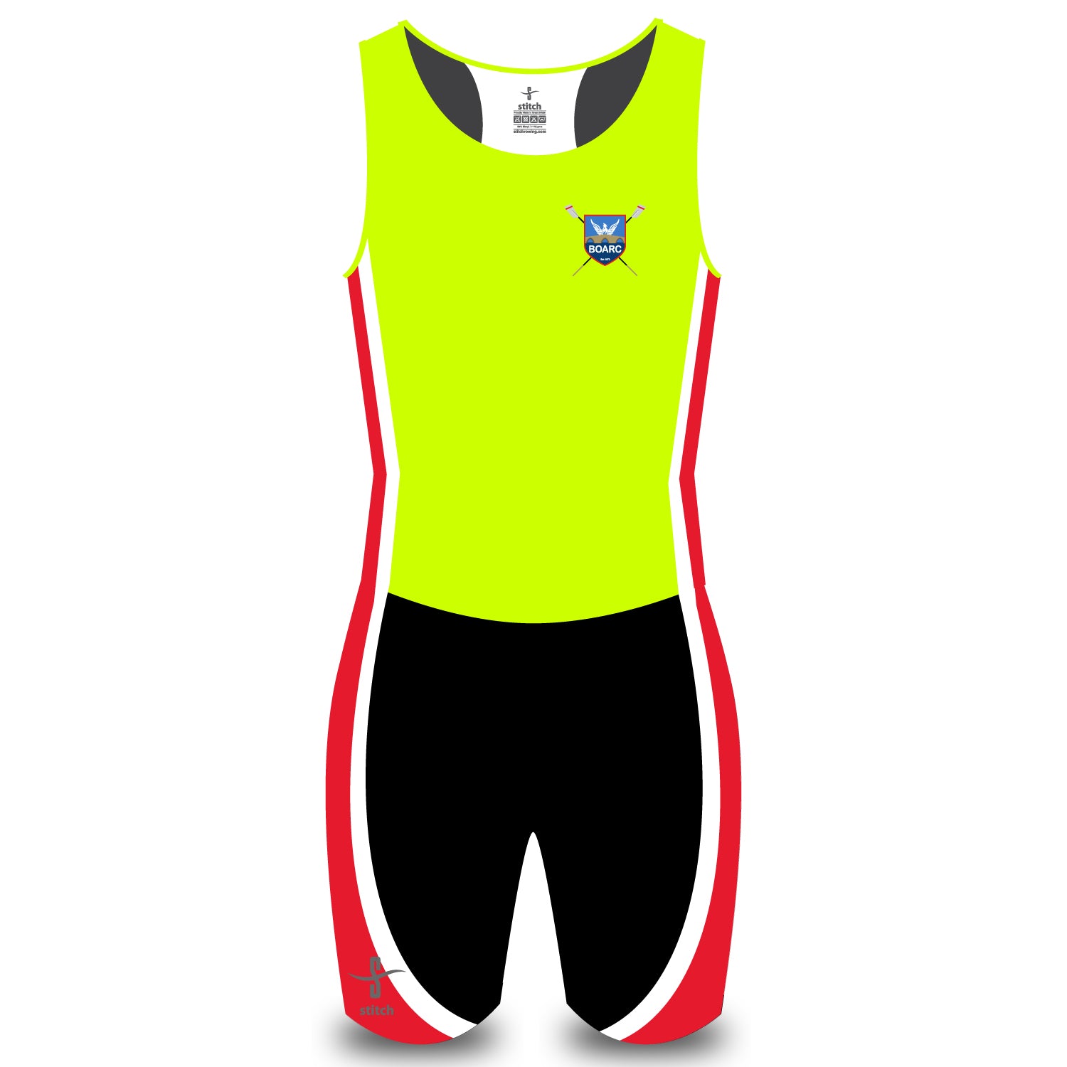 Bradford on Avon Rowing Club Fluorescent Yellow AIO – Stitch Rowing