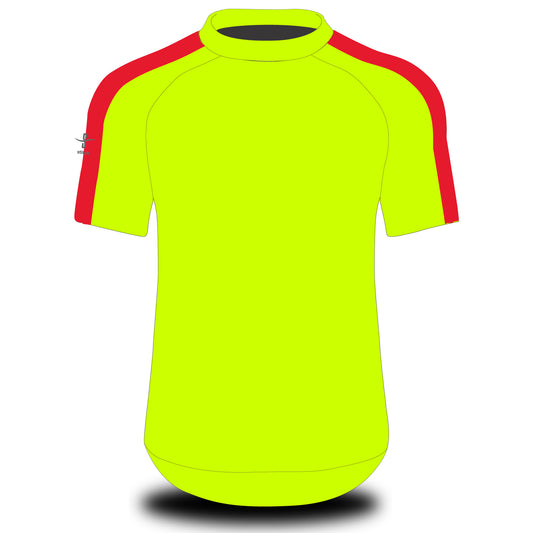 Bradford on Avon Rowing Club Fluorescent Yellow Tech Top Short Sleeve