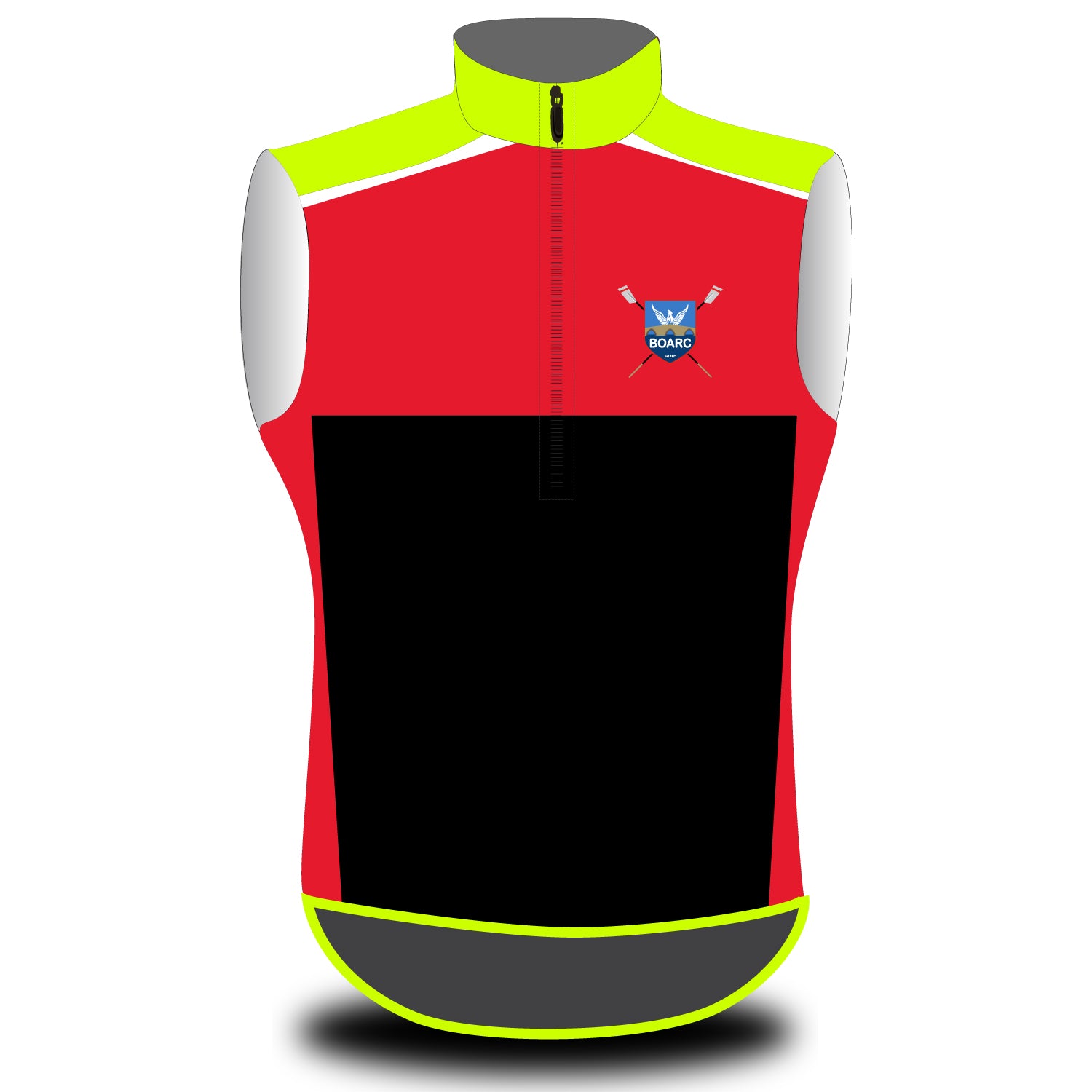 Bradford on Avon Rowing Club Fluorescent Yellow Varsity Gilet – Stitch ...