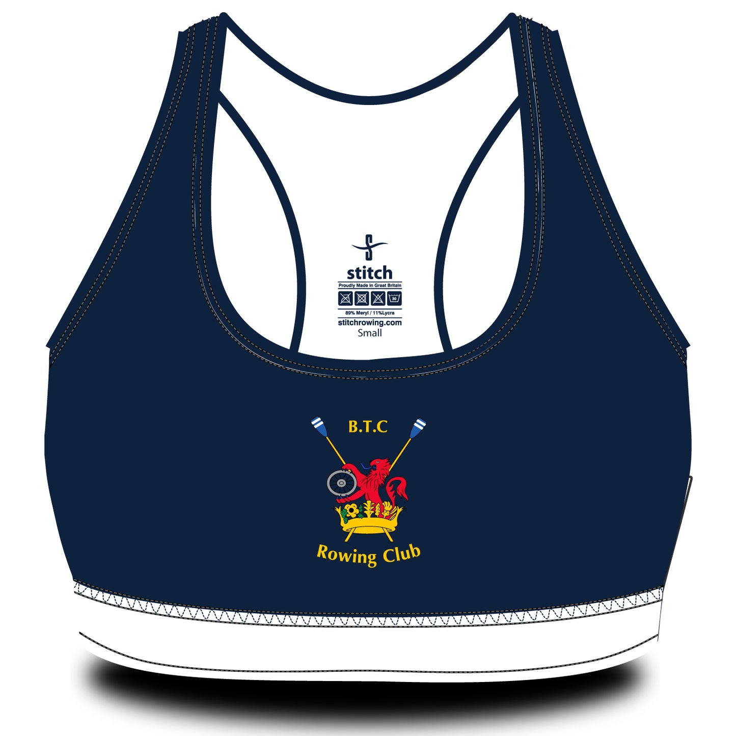 BTC Southampton Rowing Club Navy Sports Bra