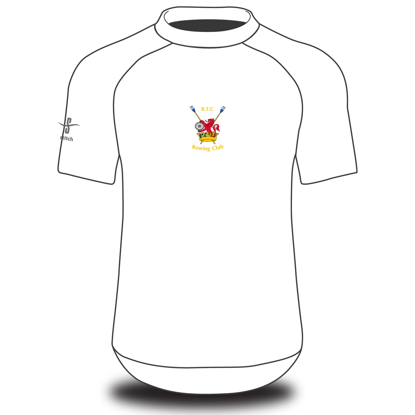 BTC Southampton Rowing Club White Tech Top Short Sleeve