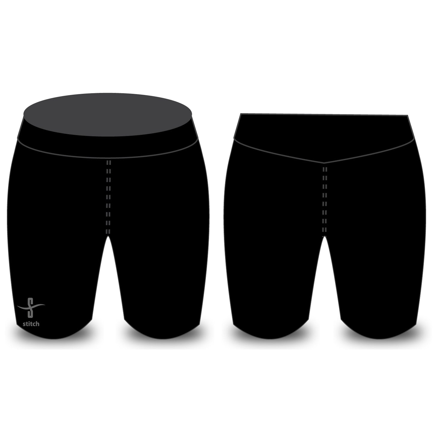 Burton Leander Rowing Club Plain Black Rowing Shorts