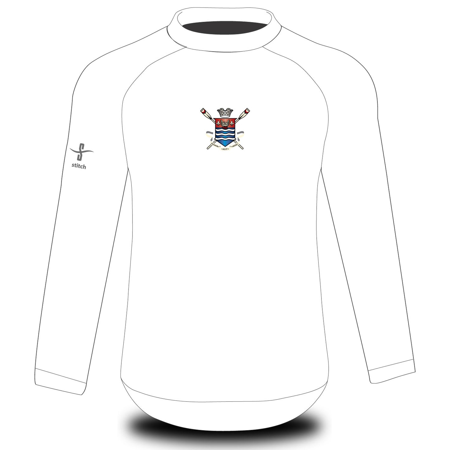 Burton Leander Rowing Club White Tech Top Long Sleeve