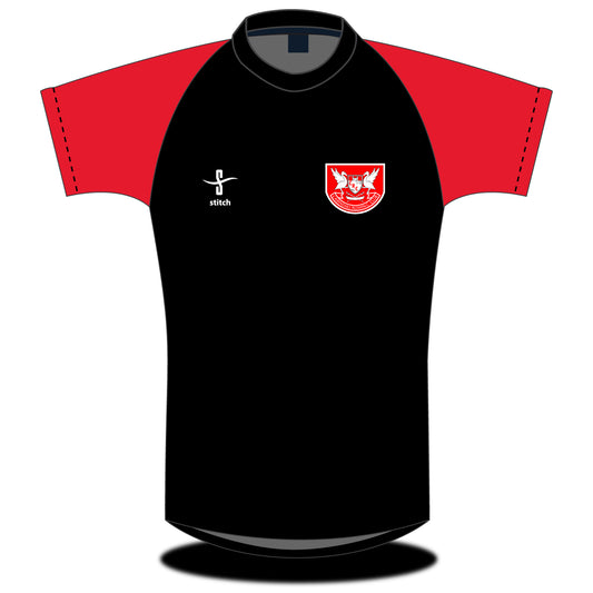 Cairndhu Rowing Club Black-Red T-shirt