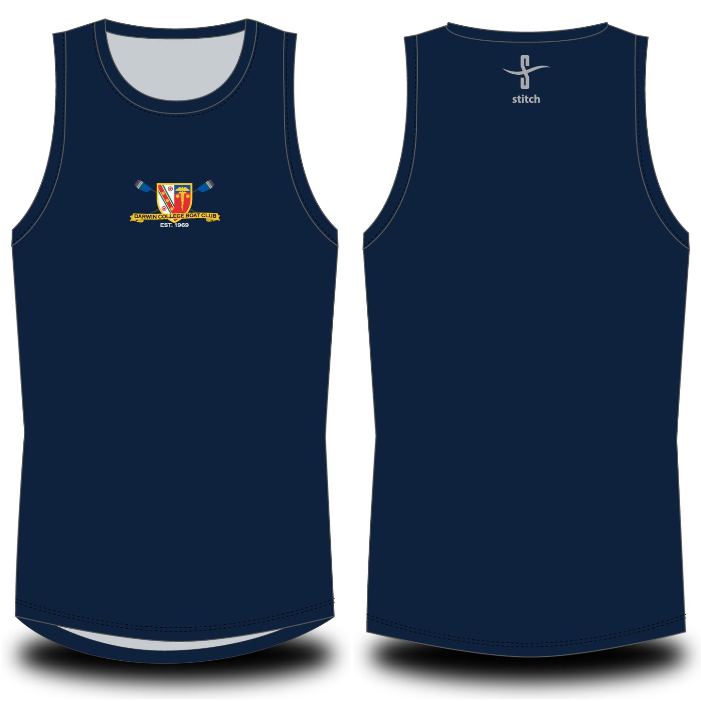 Darwin College Navy Vest