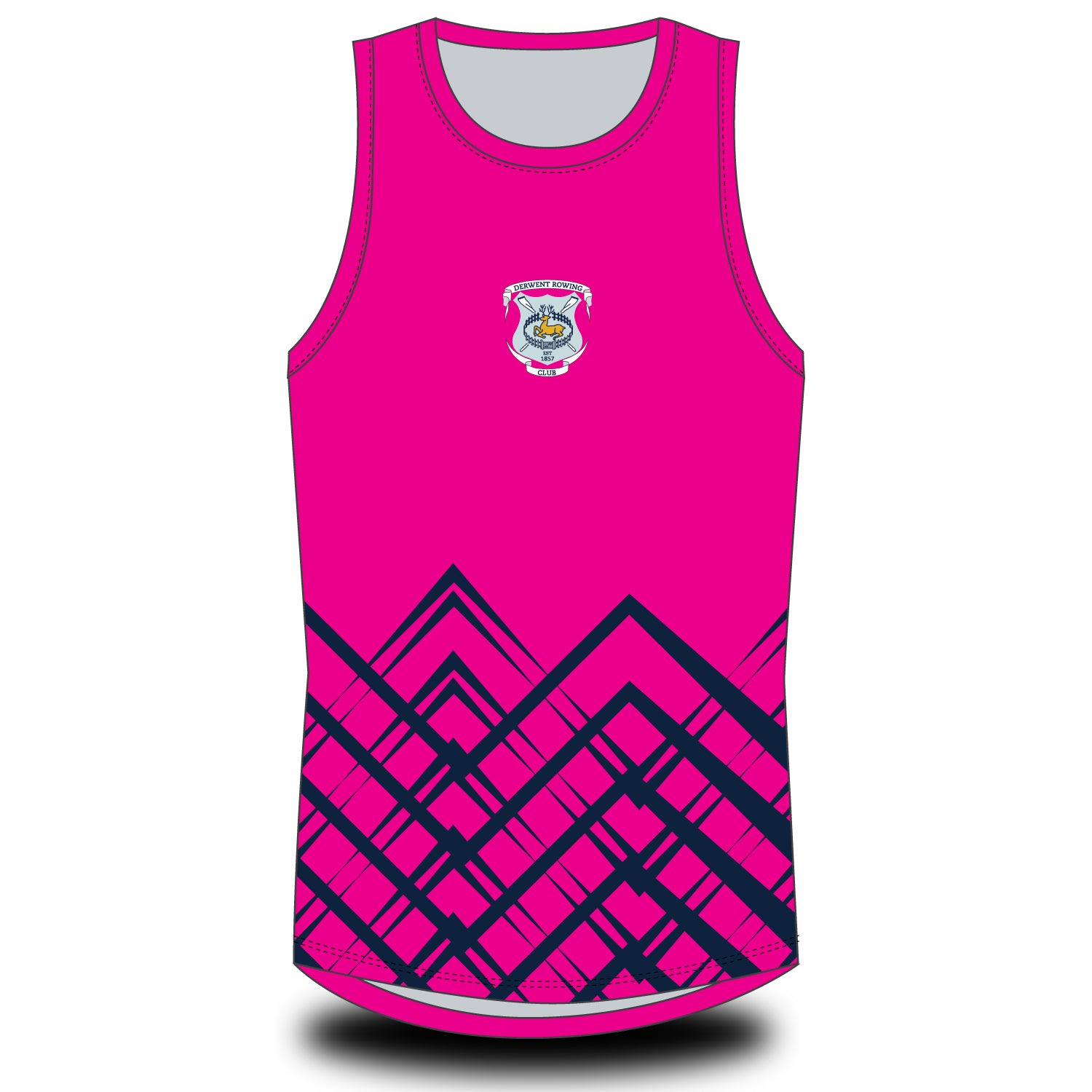 Derwent RC Fluorescent Pink Zig Zag Vest – Stitch Rowing