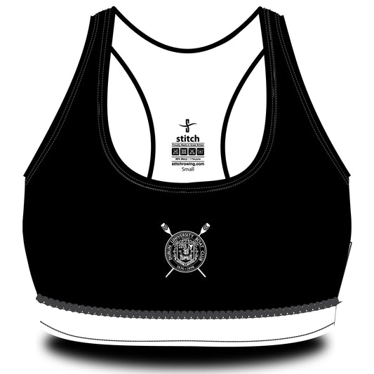 Dublin University BC Black and White Sports Bra