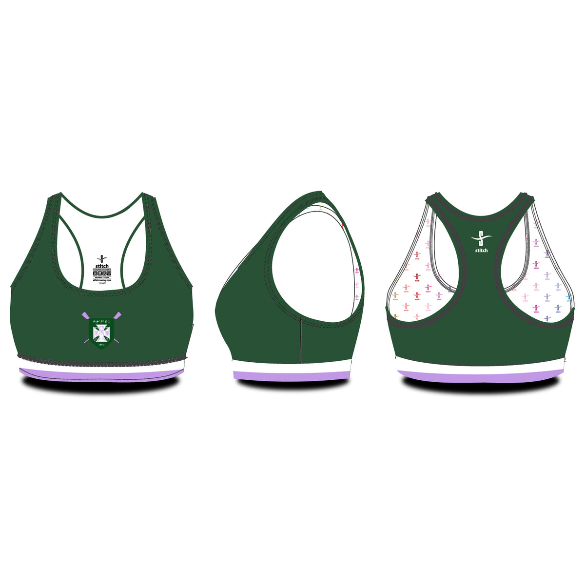 Exeter Rowing Club Sports Bra Option 1