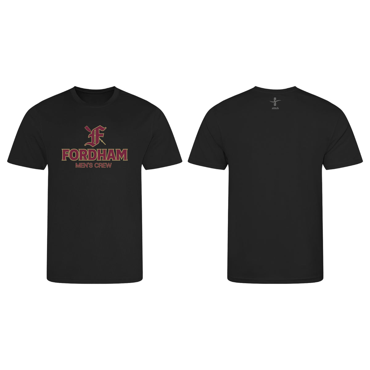 Fordham University Black Performance T-Shirt Short Sleeve