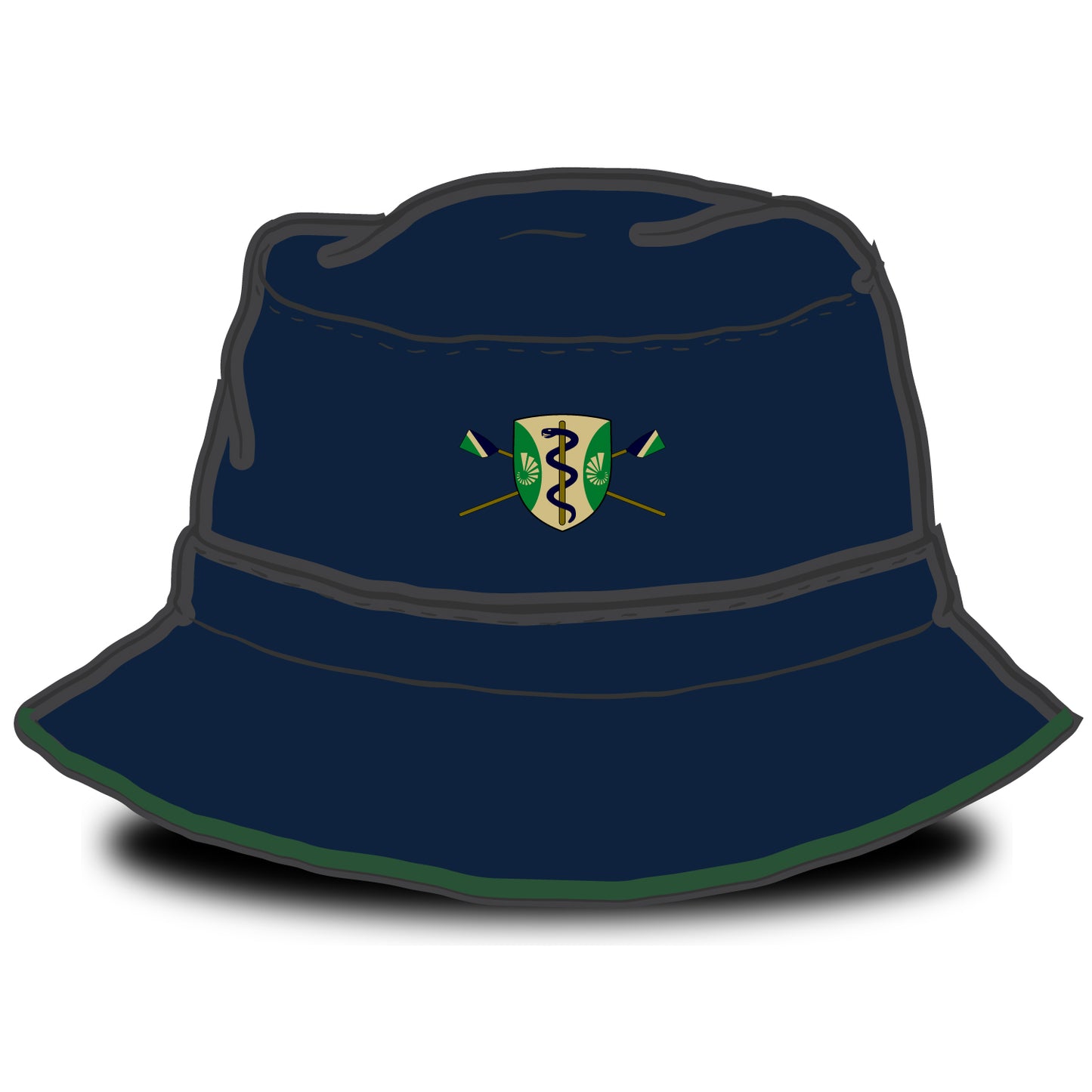 Green Templeton BC Bucket Hat With Green Trim