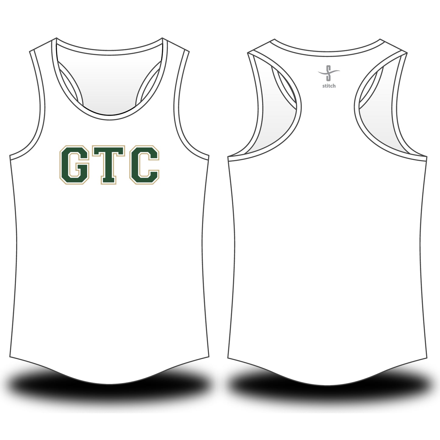 Green Templeton BC College Letter Vest