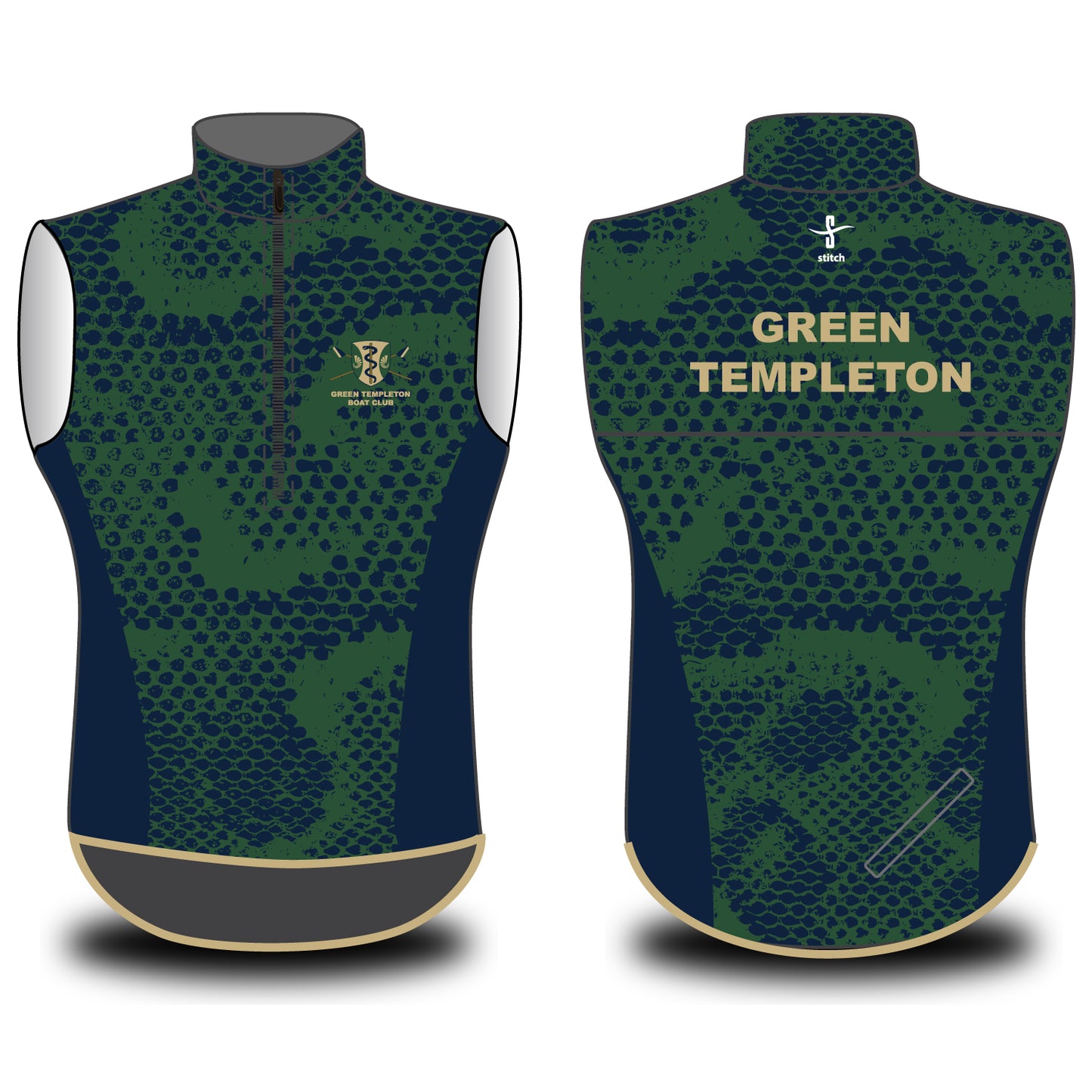Green Templeton BC Varsity Gilet
