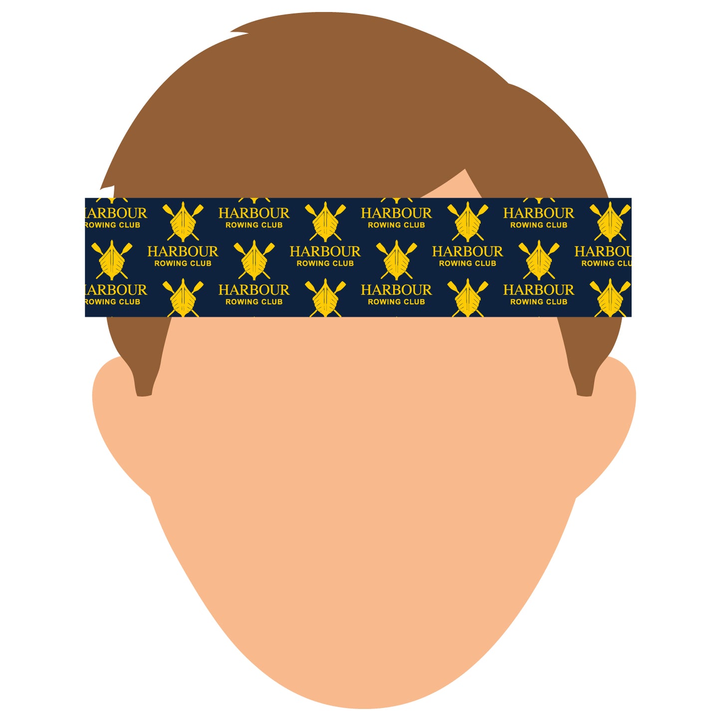 Harbour Rowing Club Repeating Crest Headband