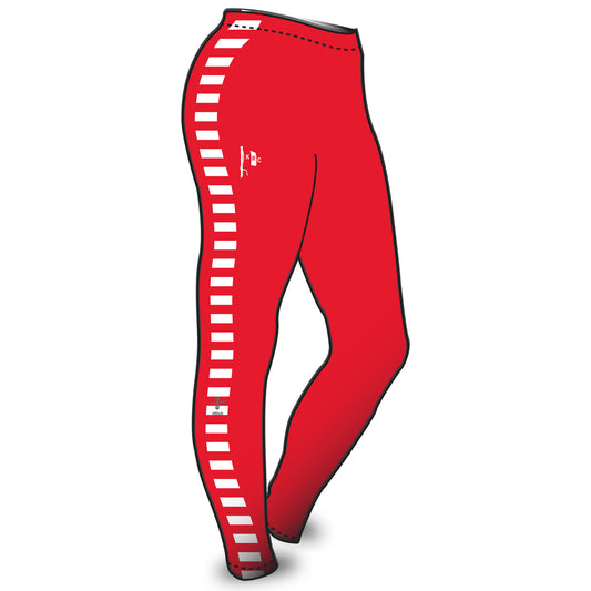 Kingston RC Red/White Horizontal Stripe Leggings