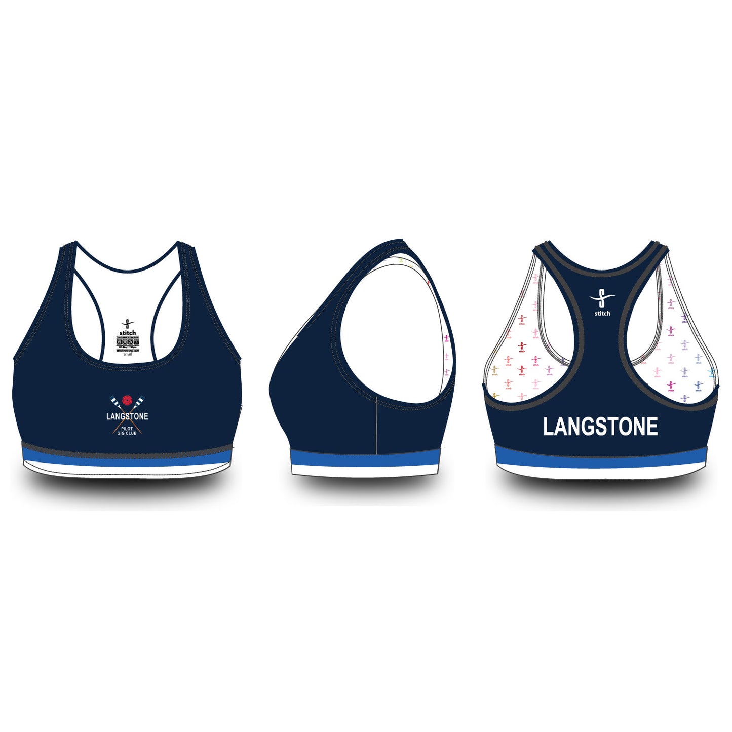 Langstone Pilot Gig Club 2Tone Sports Bra