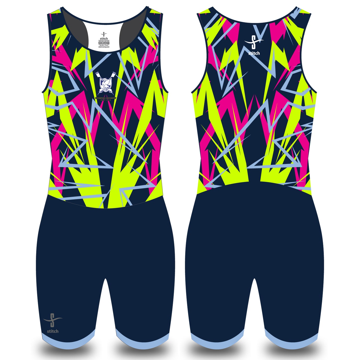 University of Liverpool Boat Club Fluorescent All In One