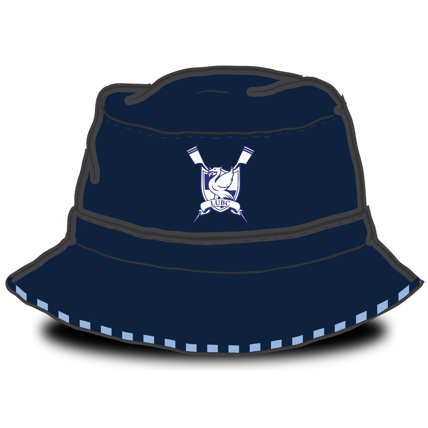 University of Liverpool Boat Club Striped Bucket Hat