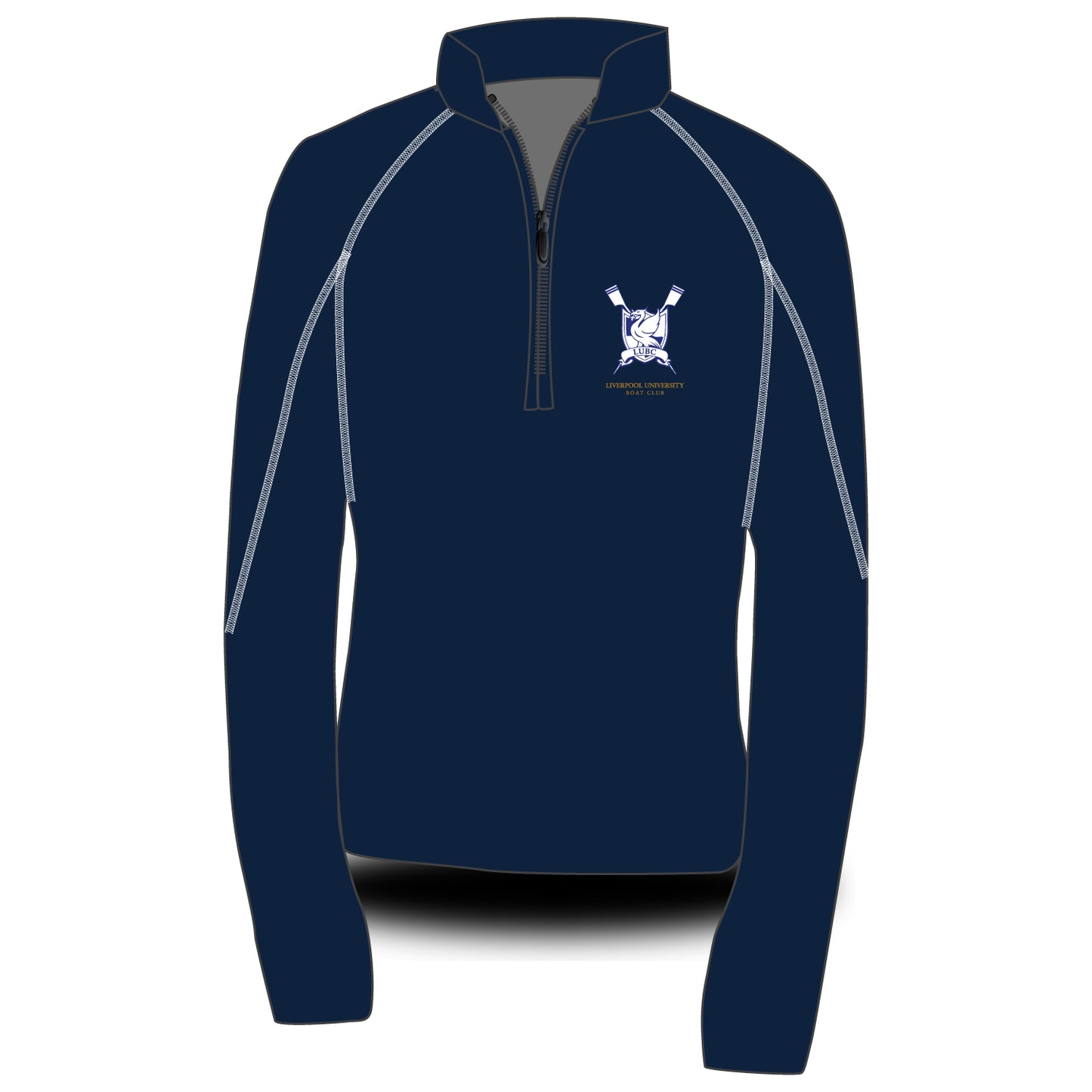 University of Liverpool Boat Club Contrast Stitching Dark Morning Fleece