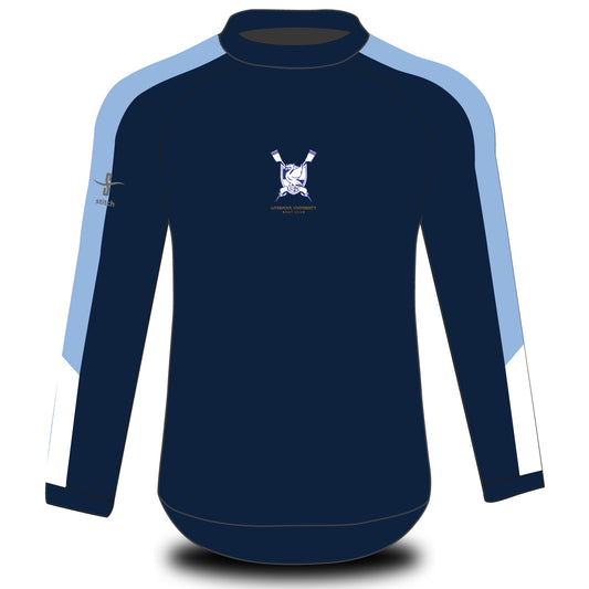 University of Liverpool Boat Club Navy Tech Top Long Sleeve