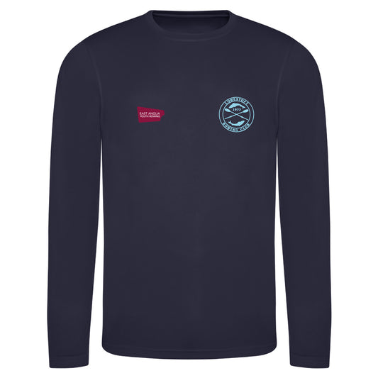 Lowestoft Coastal Sculling Academy Navy Blue Long Sleeve T-shirt