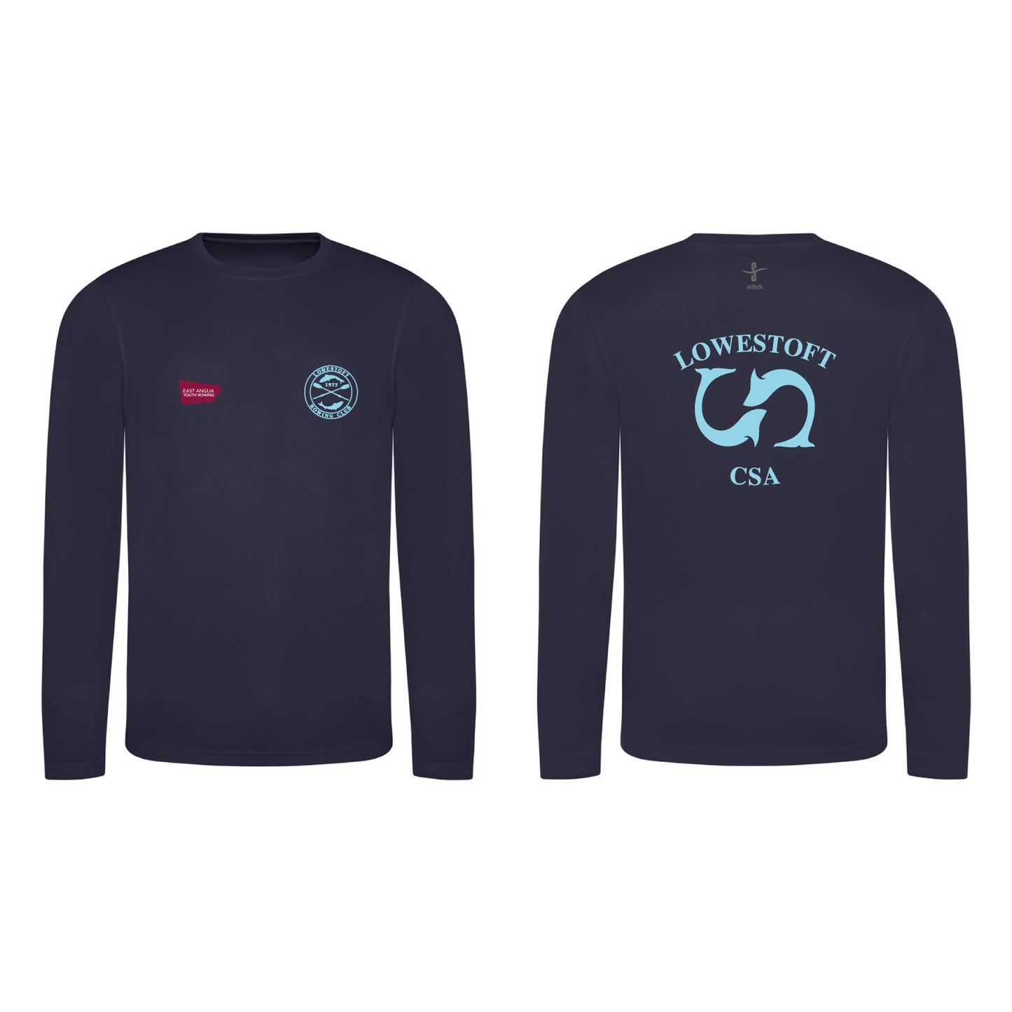 Lowestoft Coastal Sculling Academy Navy Blue Long Sleeve T-shirt