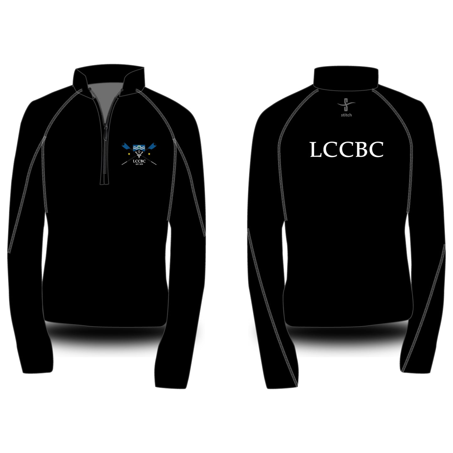 Lucy Cavendish College Boat Club Contrast Stitch Dark Morning Fleece