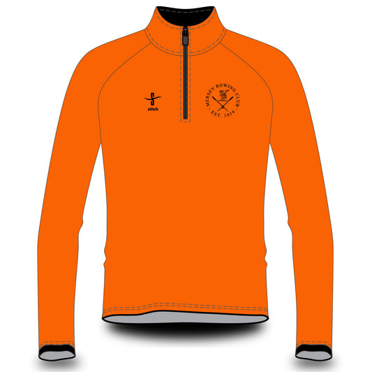 Mersey Rowing Club Fluorescent Orange Varsity Splash Jacket