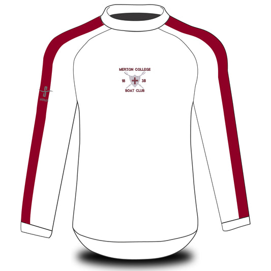 Merton College Boat Club White Tech Top Long Sleeve