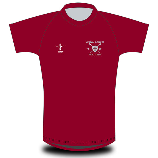 Merton College Boat Club Maroon T-shirt