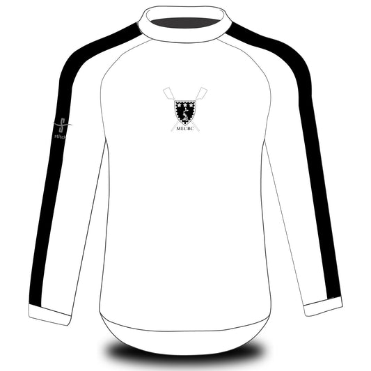 Murray Edwards College Boat Club White Black Tech Top Long Sleeve