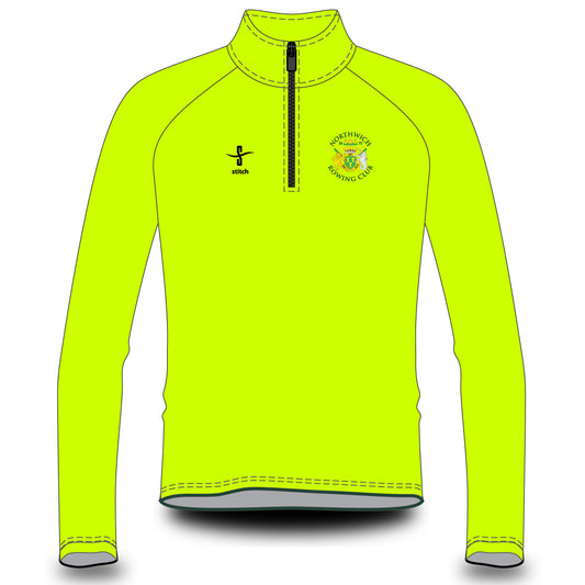 Northwich Rowing Club Fluorescent Yellow Varsity Splash Jacket
