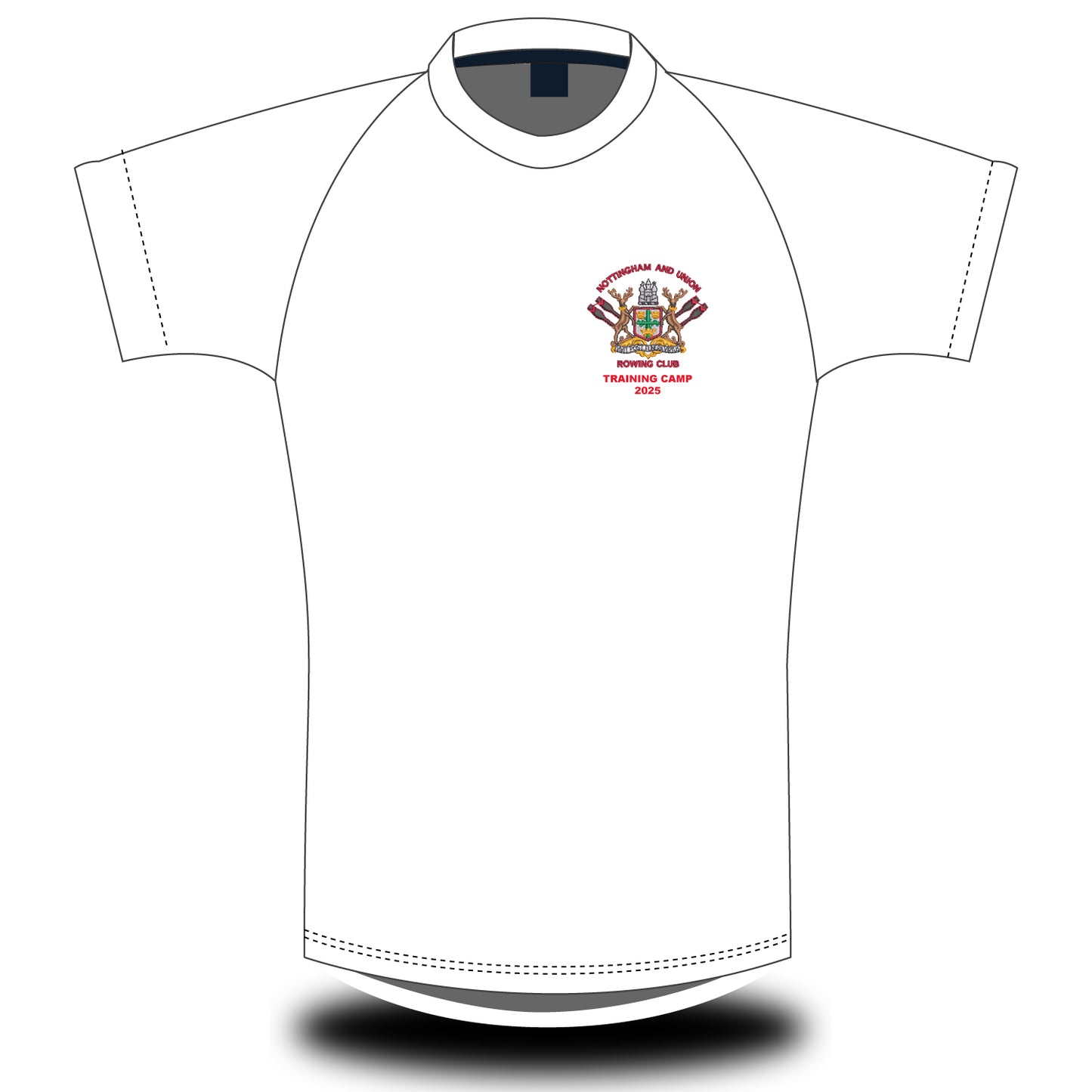 Nottingham and Union Rowing Club Training Camp White T-shirt