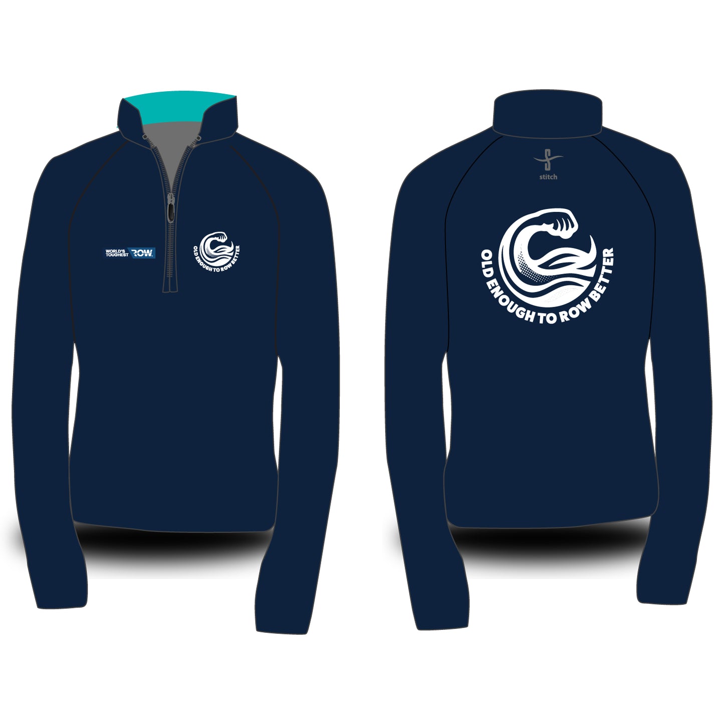 Old Enough to Row Better Dark Morning Fleece Option 1