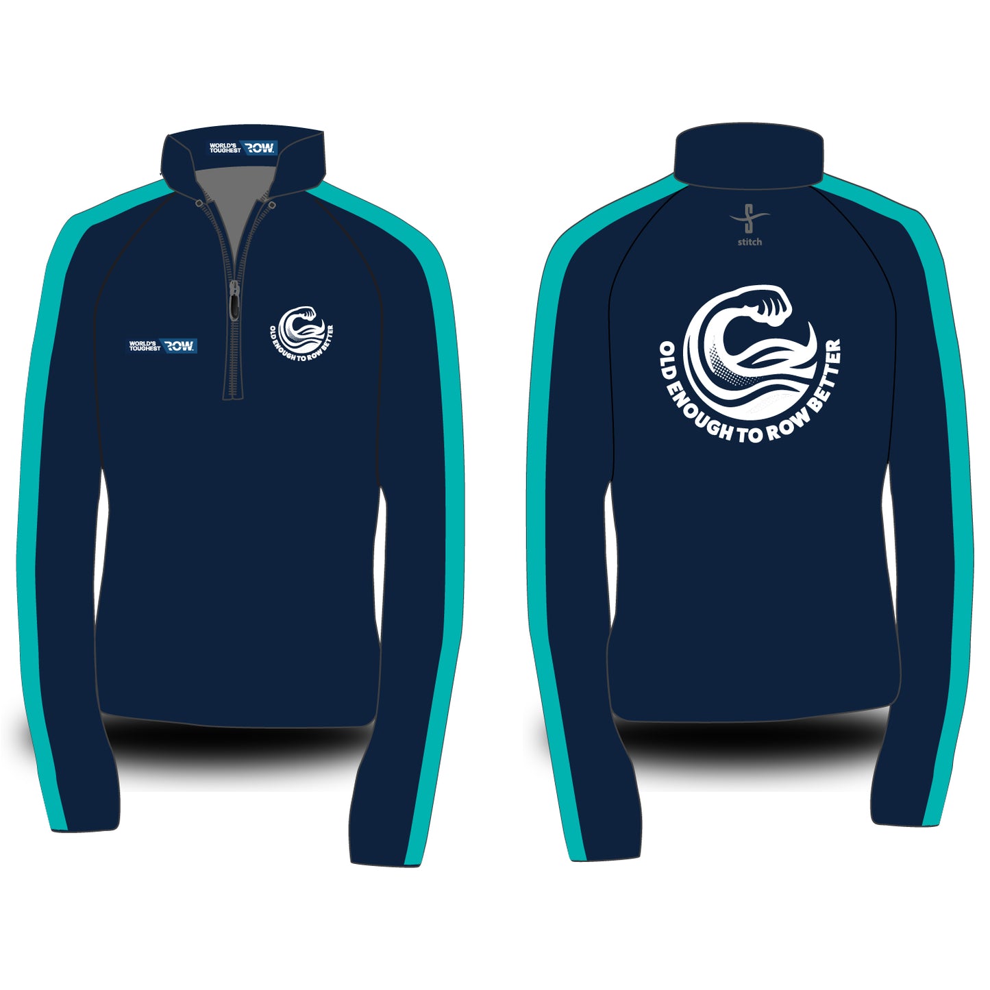 Old Enough to Row Better Dark Morning Fleece Option 2