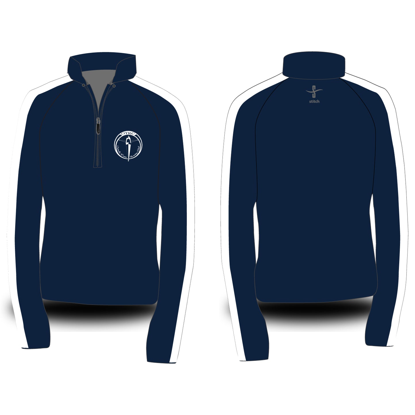 Oundle Town Rowing Club Dark Morning Fleece With Stripe