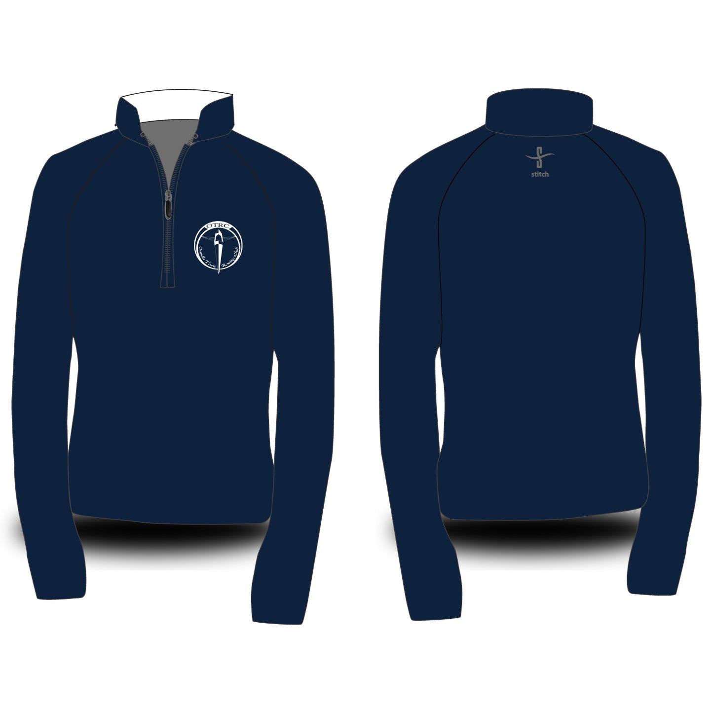 Oundle Town Rowing Club Dark Morning Fleece White Collar