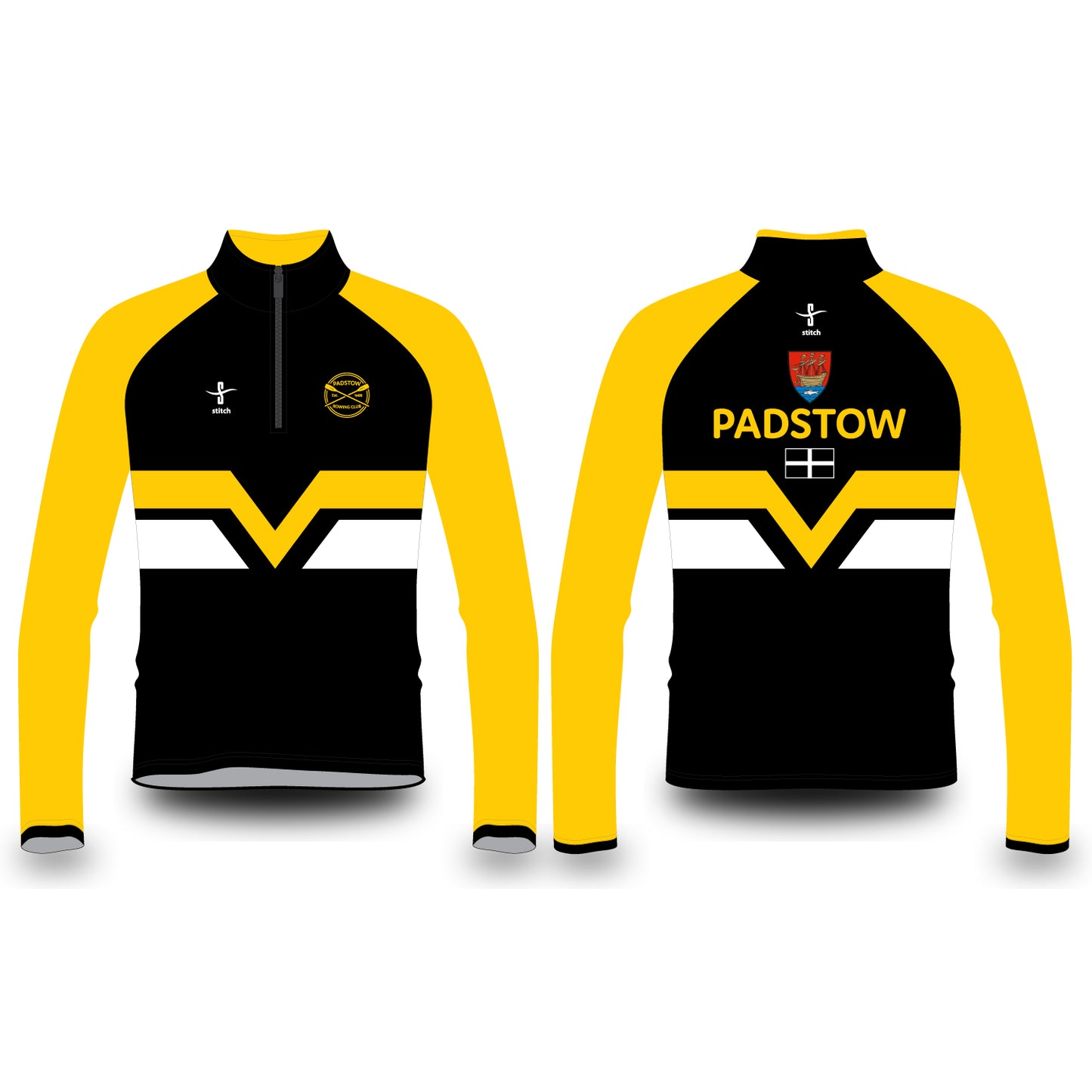 Padstow Rowing Club "V" Hoop Varsity Splash Jacket