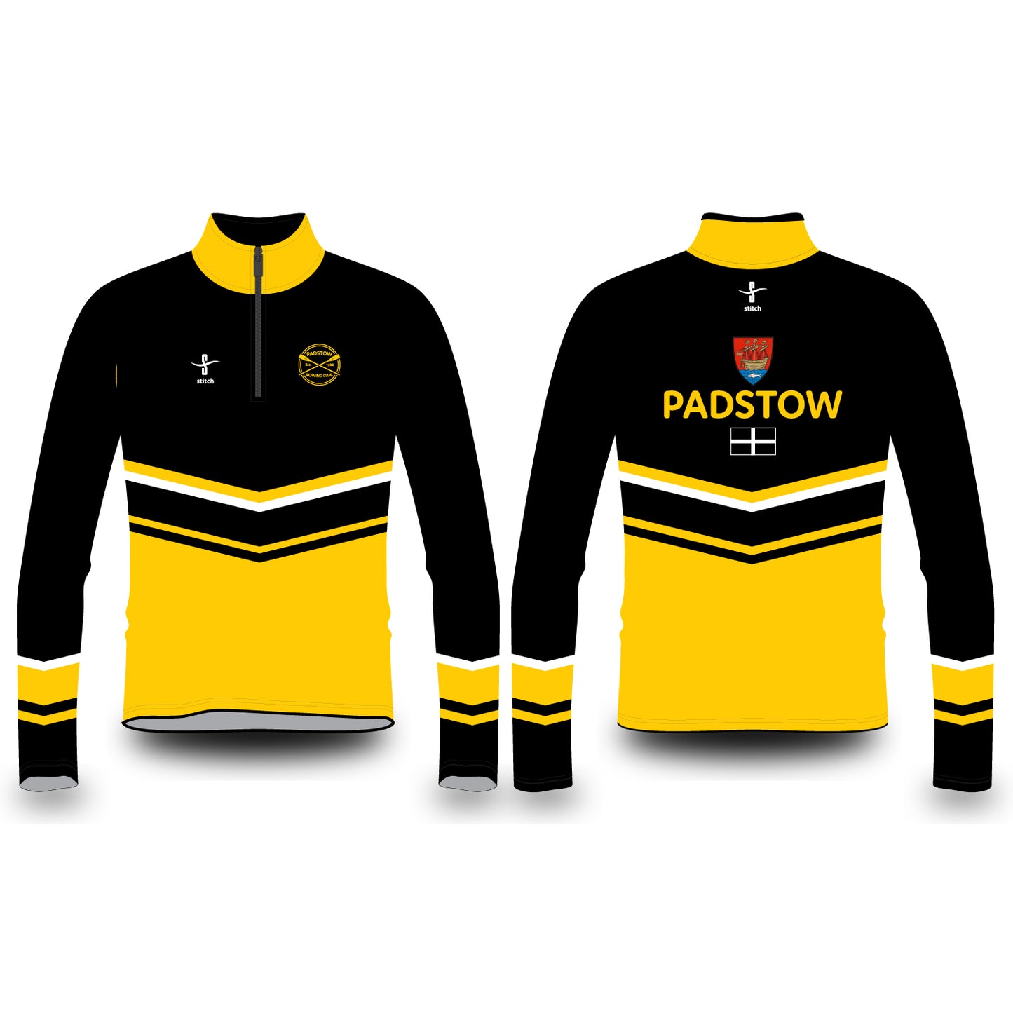 Padstow Rowing Club Chevron Varsity Splash Jacket